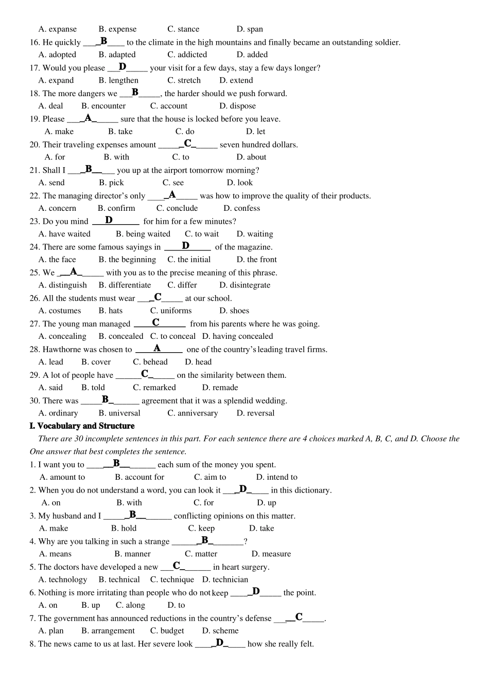 山东大学高起专英语3三套全_第3页