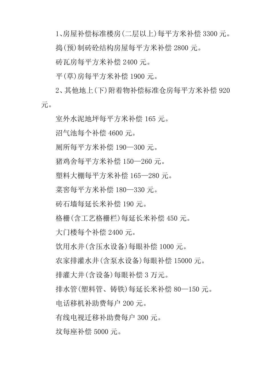 山东征地拆迁补偿标准_第3页