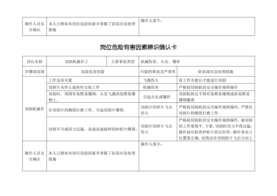 岗位危险有害因素辨识确认卡_第3页
