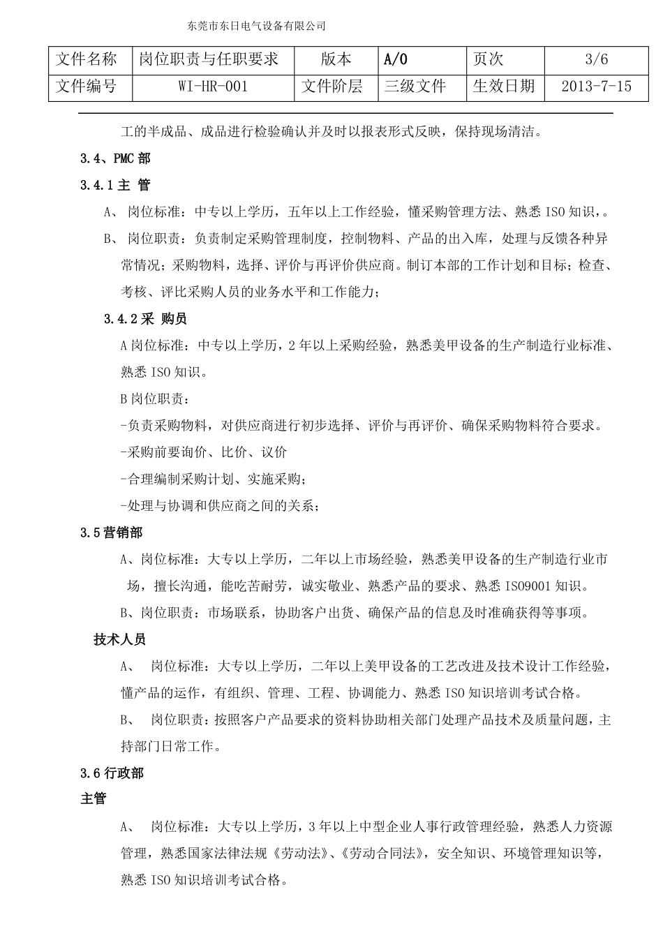 岗位职责与任职要求_第3页