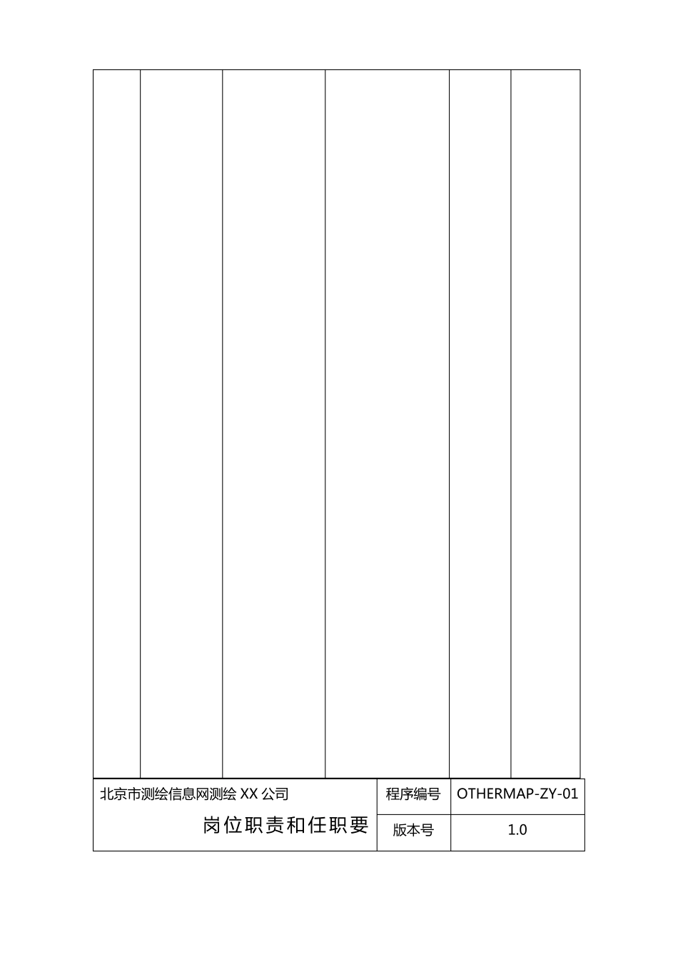 岗位职责测绘有限公司岗位职责及任职要求_第3页