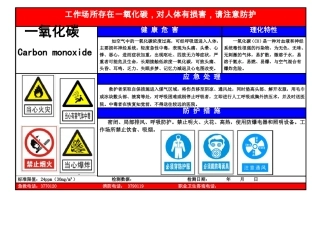 工作场所职业危害告知卡2019新版