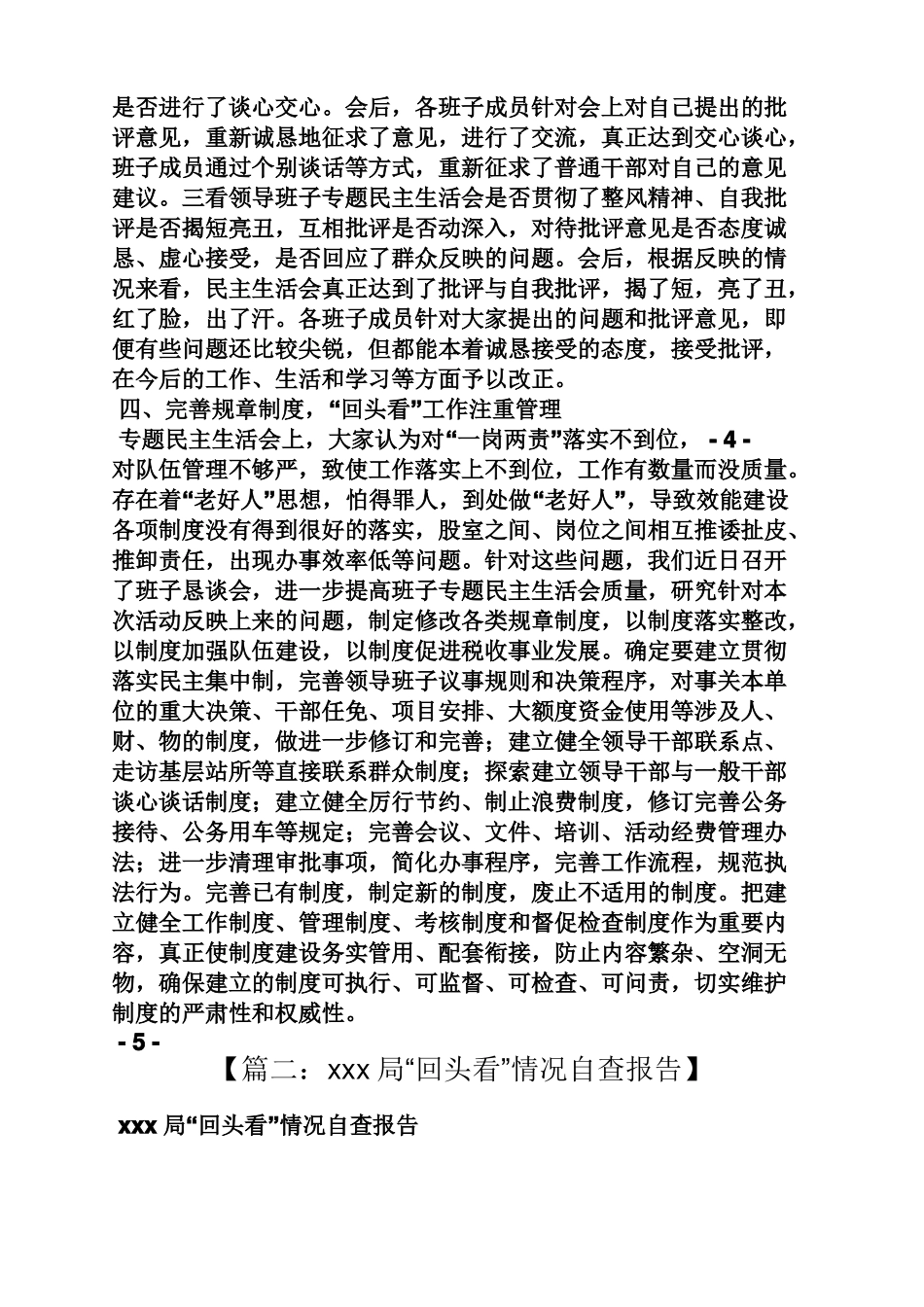 工作汇报之开展回头看情况汇报_第3页