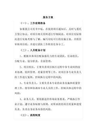 工程决算审计技术服务方案