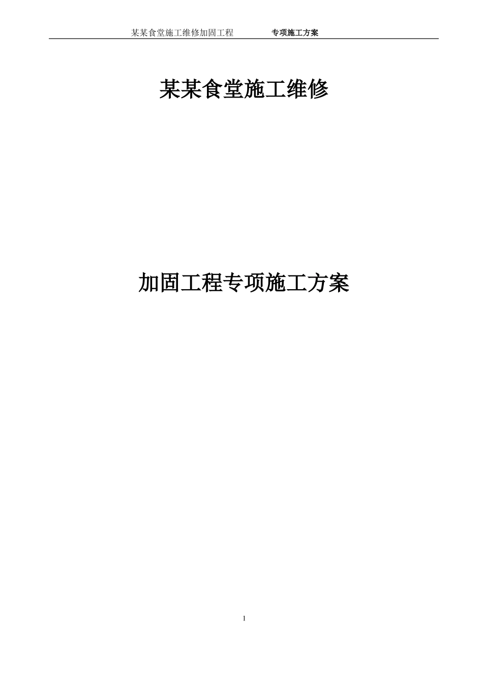 工程加固施工专项方案_第1页