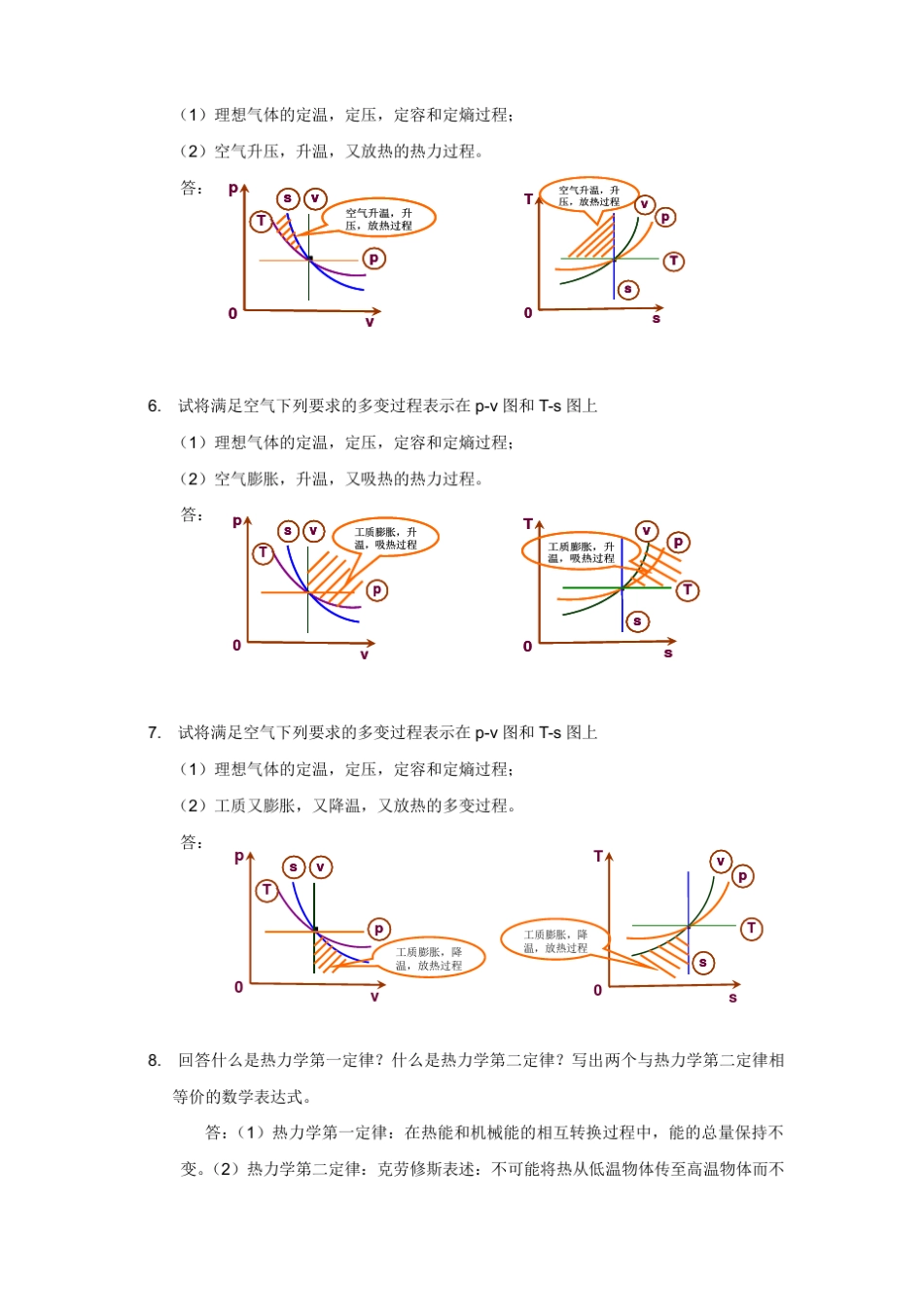 工程热力学与传热学期末复习题_第3页
