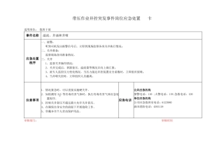带压井作业队井控应急处置卡软关井