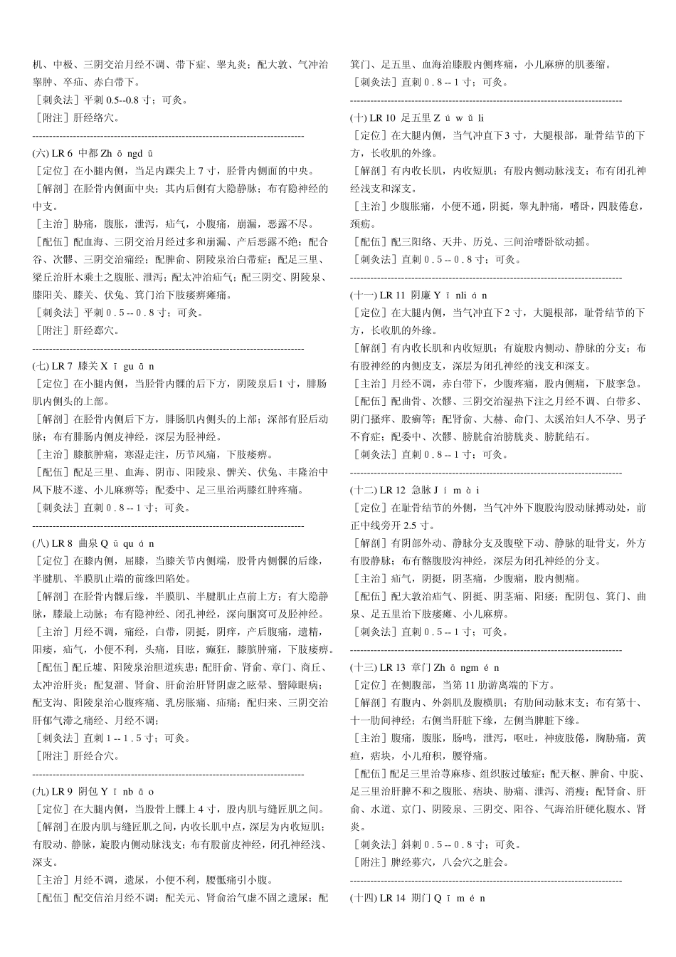 常用中医穴位图解_第3页