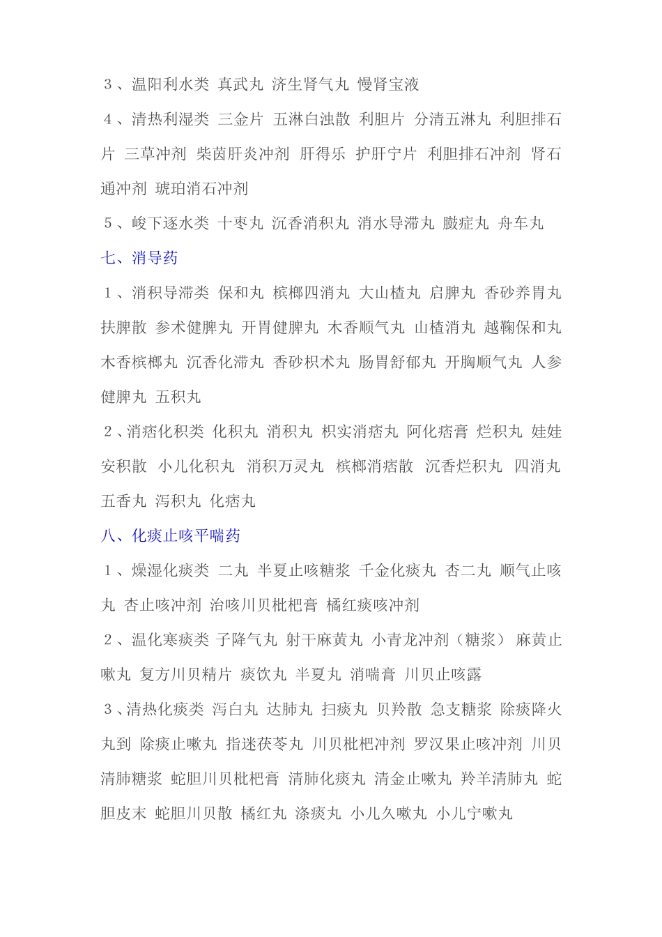 常用中成药一览表_第3页