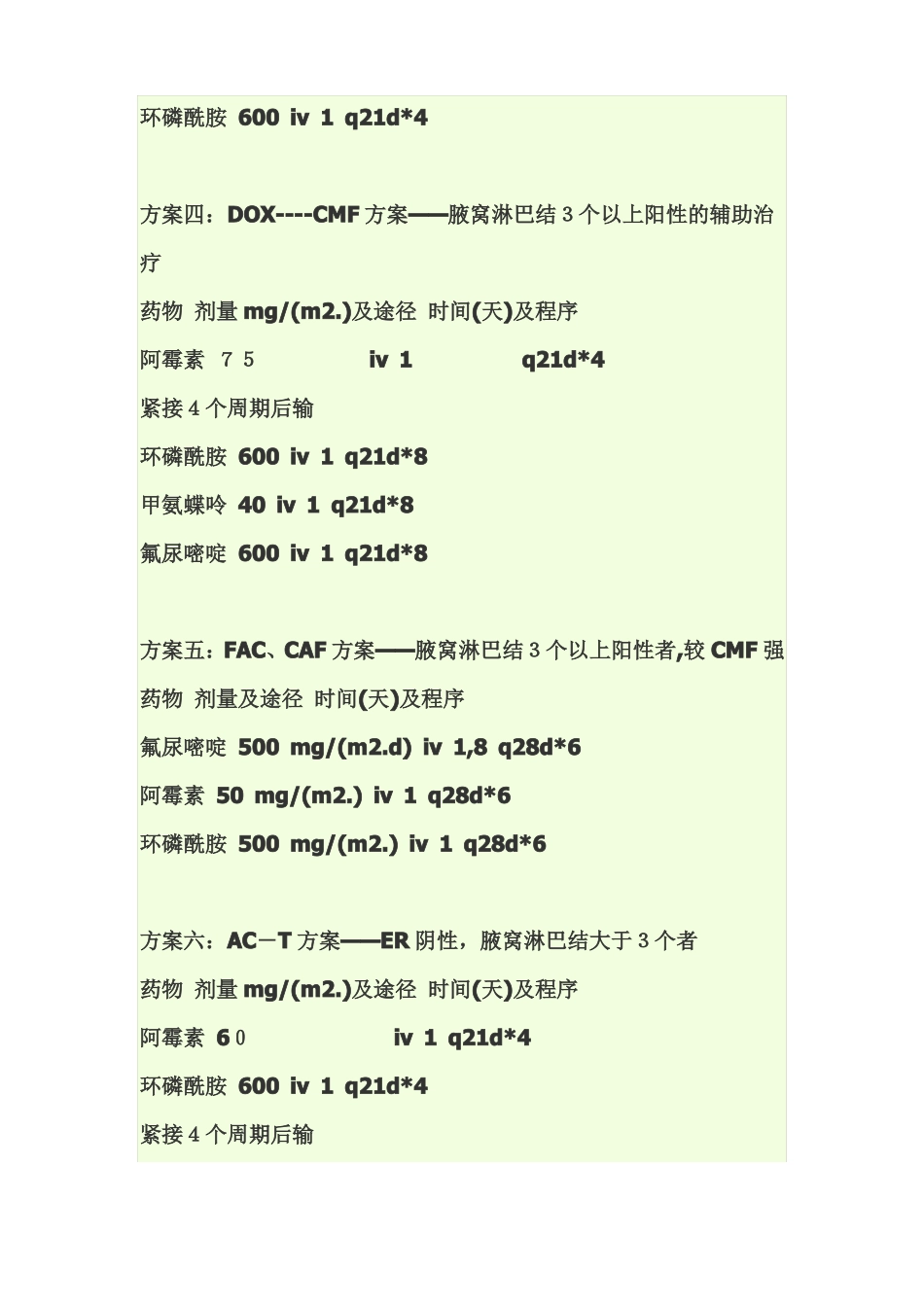 常用乳腺癌化疗的方案_第3页