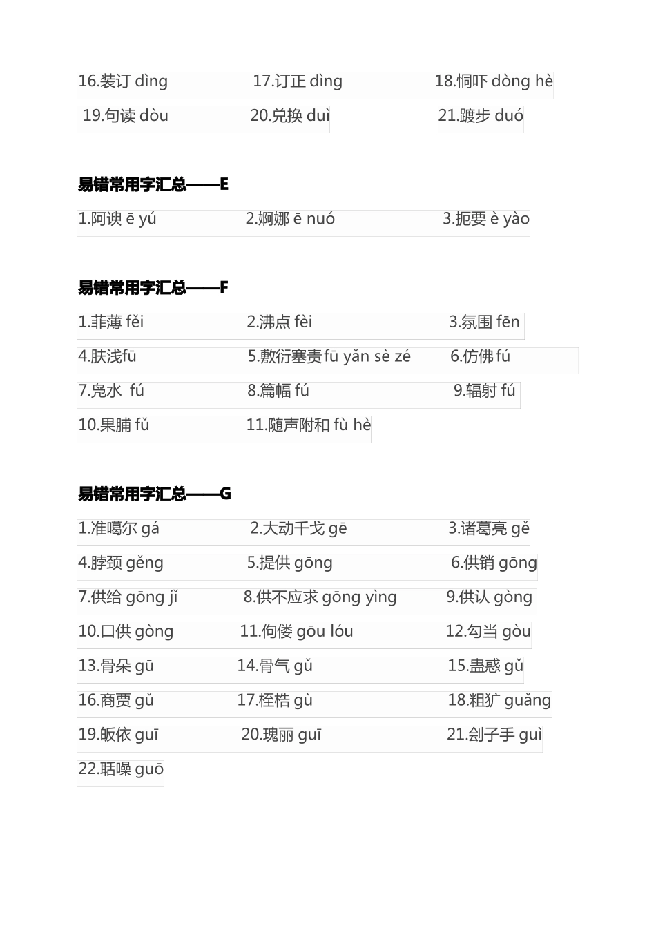 常用易误读字_第3页