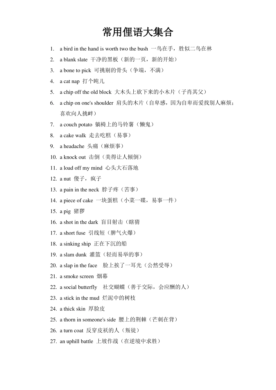 常用英语俚语大集合_第1页