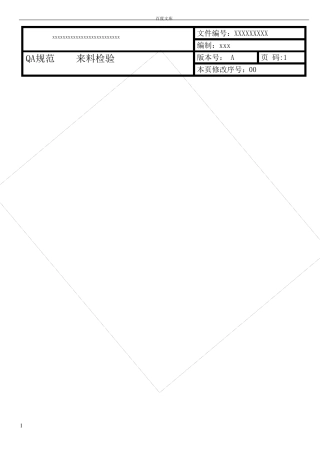 常见电子元器件检验标准