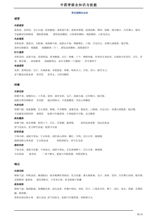 常见病辨证论治——打印版