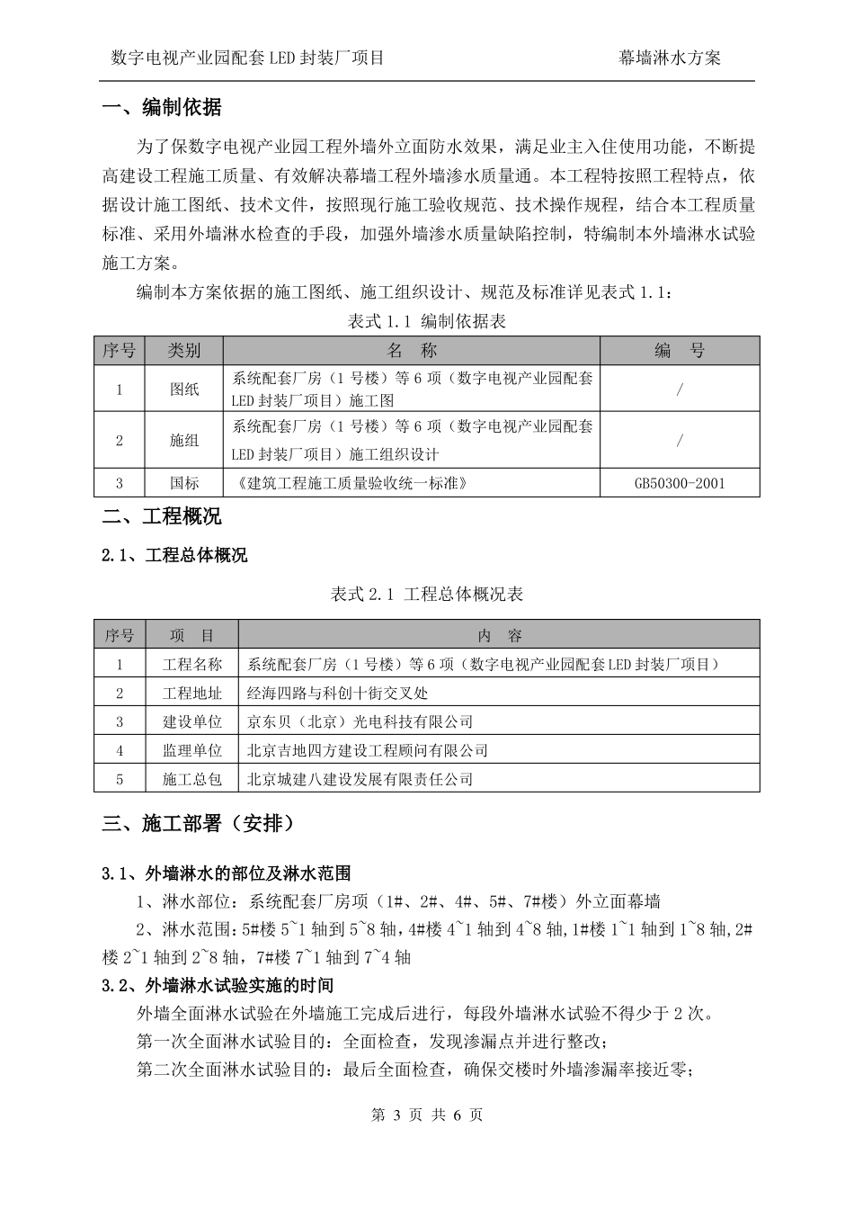 幕墙淋水试验施工方案_第3页