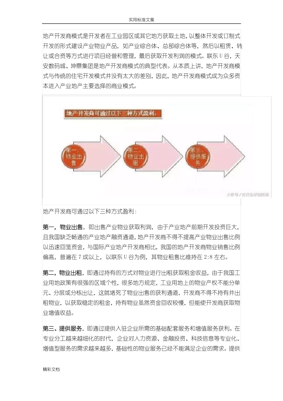 干货-产业地产地四大商业模式_第3页
