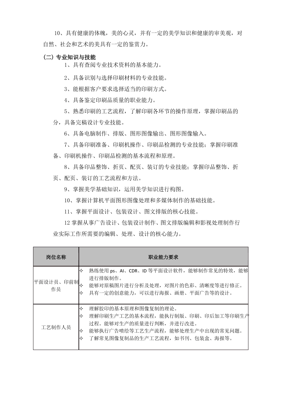 平面媒体印制技术专业教学指导方案_第3页