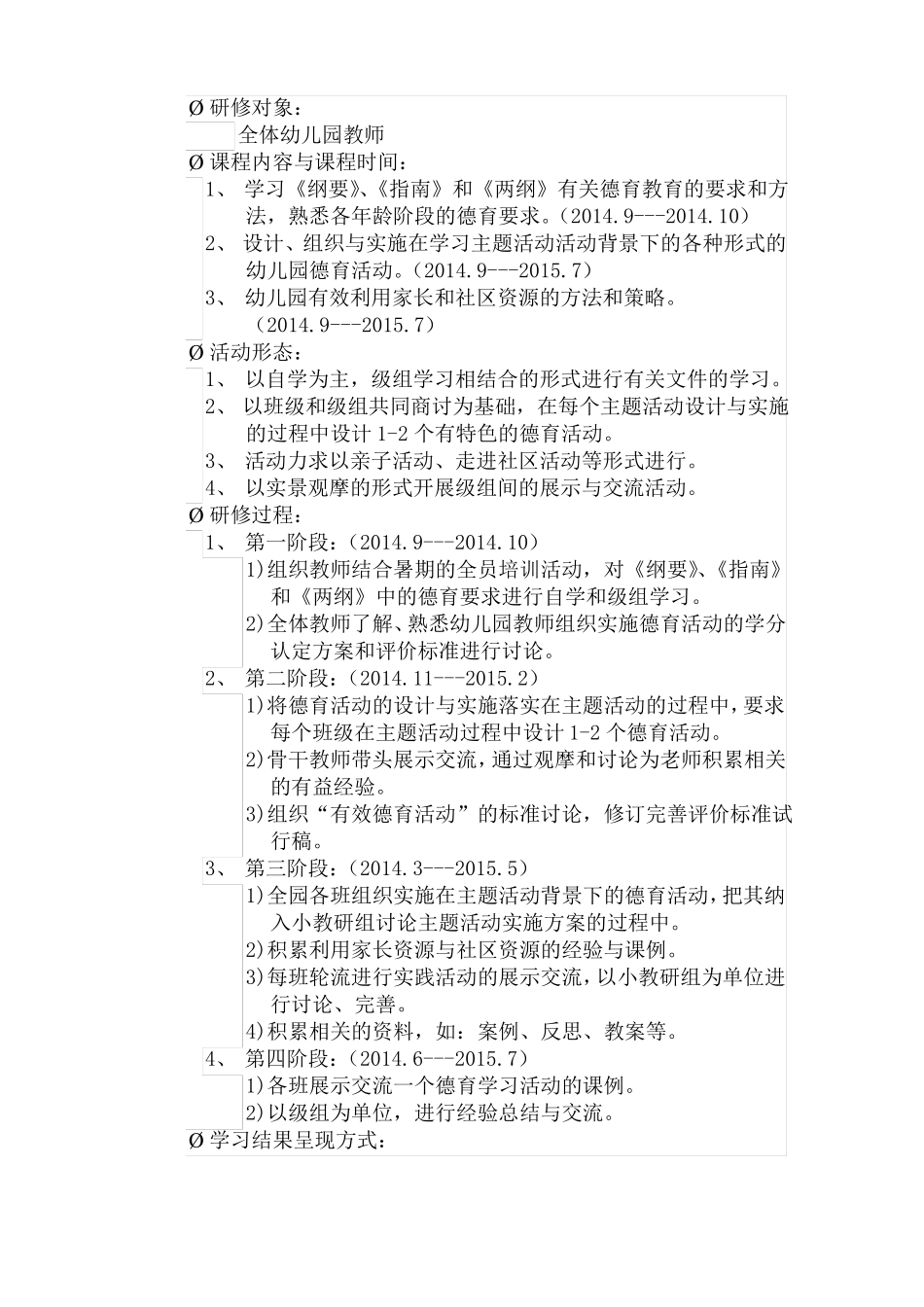 幼儿园园本研修方案_第2页