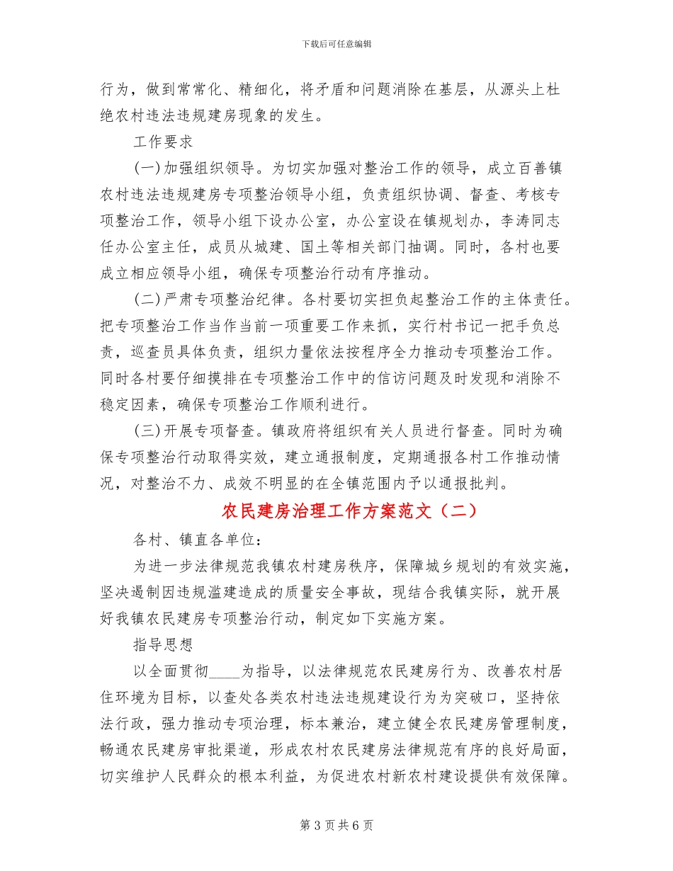 农民建房治理工作方案范文_第3页