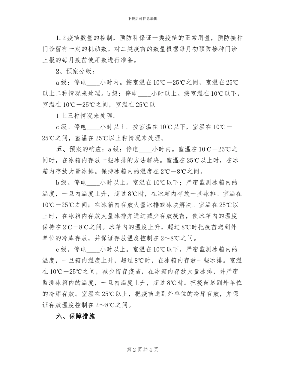 冷链药品储运管理应急预案范文(2篇)_第2页