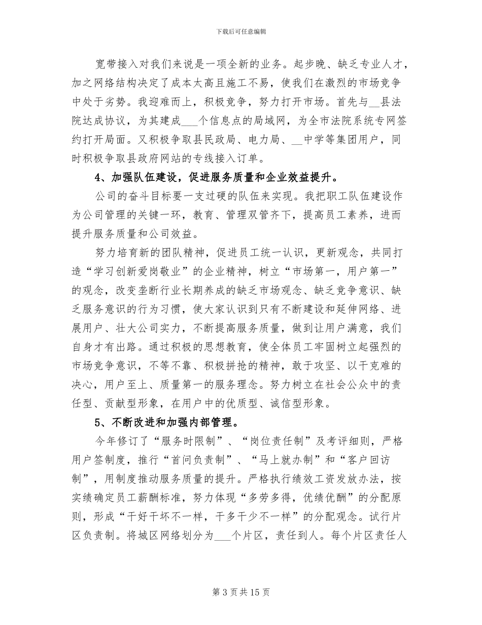 分公司经理2024年工作总结_第3页