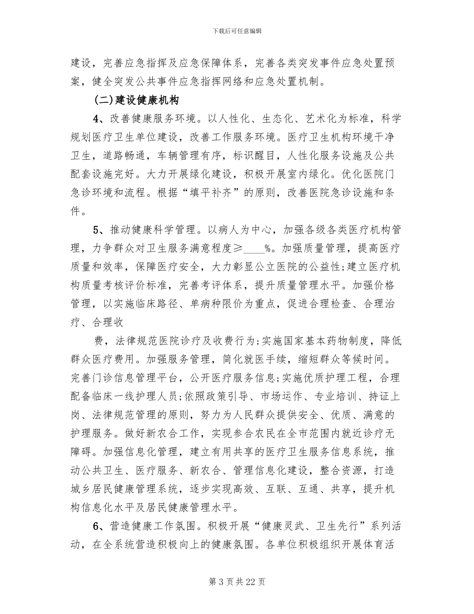 创建健康城市实施方案_第3页