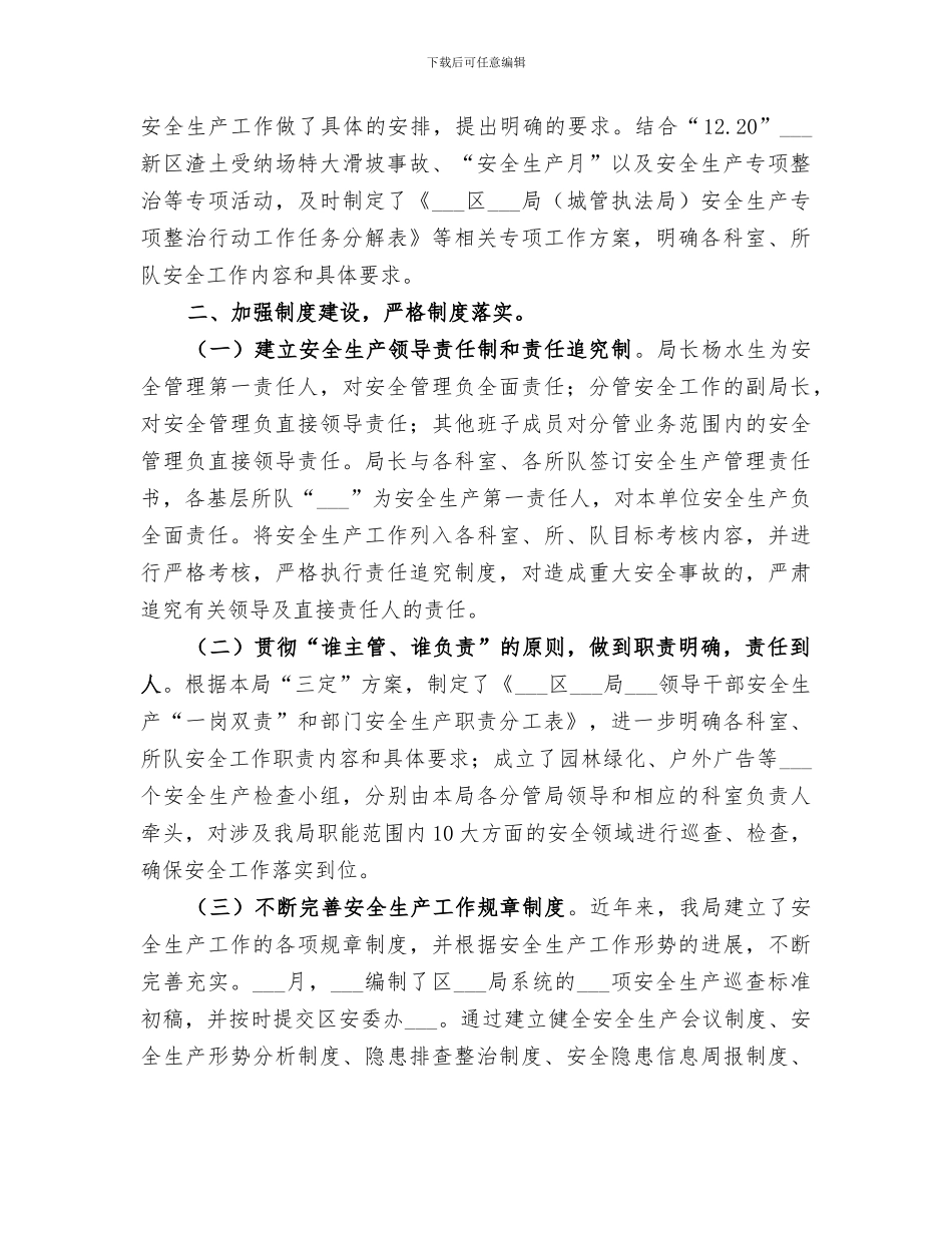 区城管局2024年上半年安全生产管理工作总结_第2页