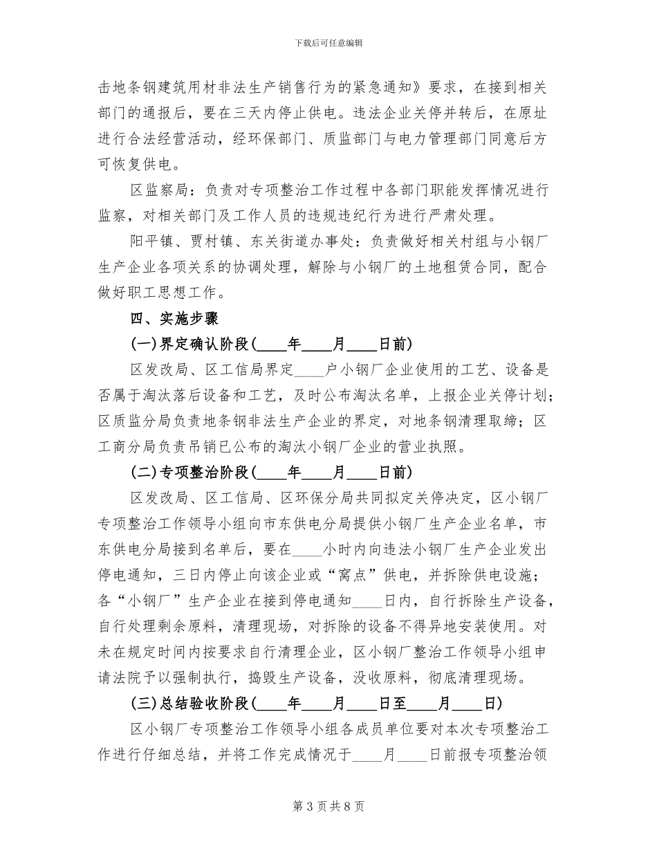 区委钢厂治理行动方案范文_第3页