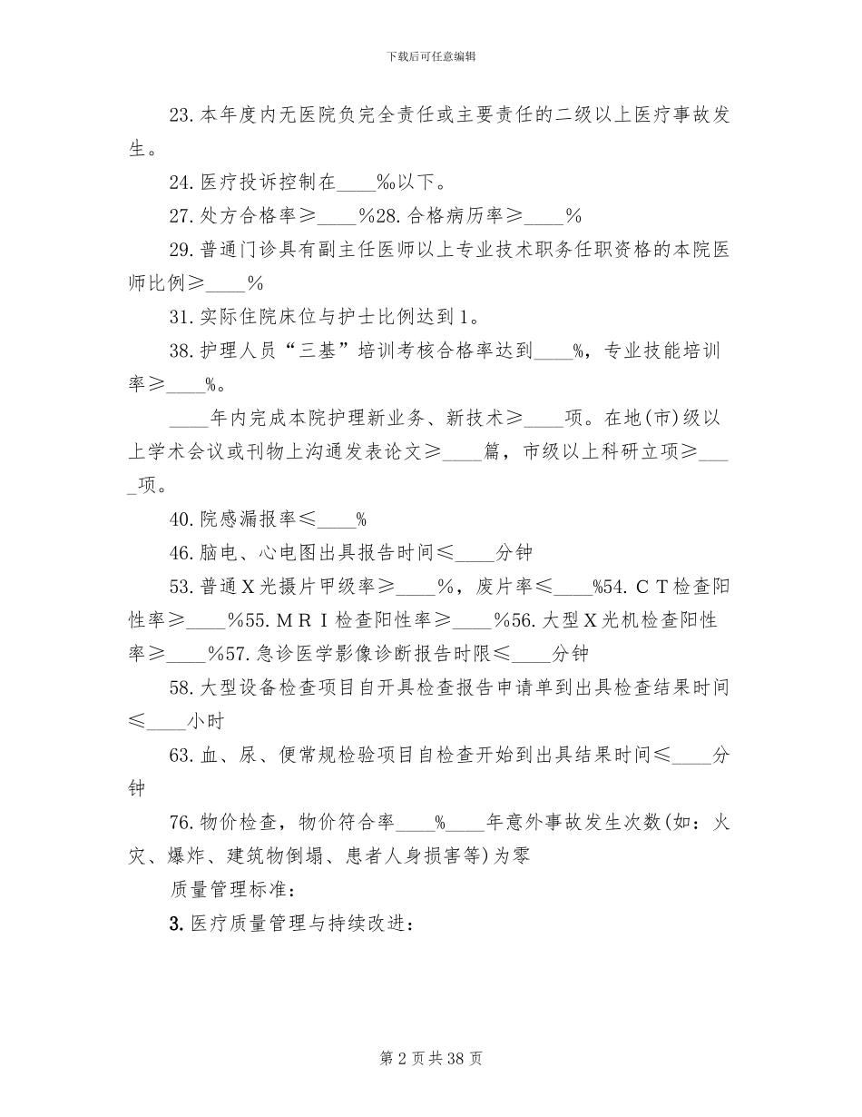 医疗质量管理与持续改进方案范文(3篇)_第2页