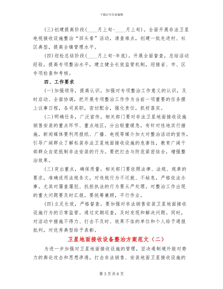 卫星地面接收设备整治方案范文_第3页