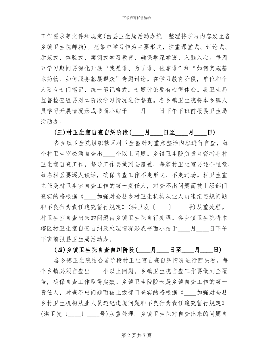 卫生室药物采购使用整治方案范文_第2页