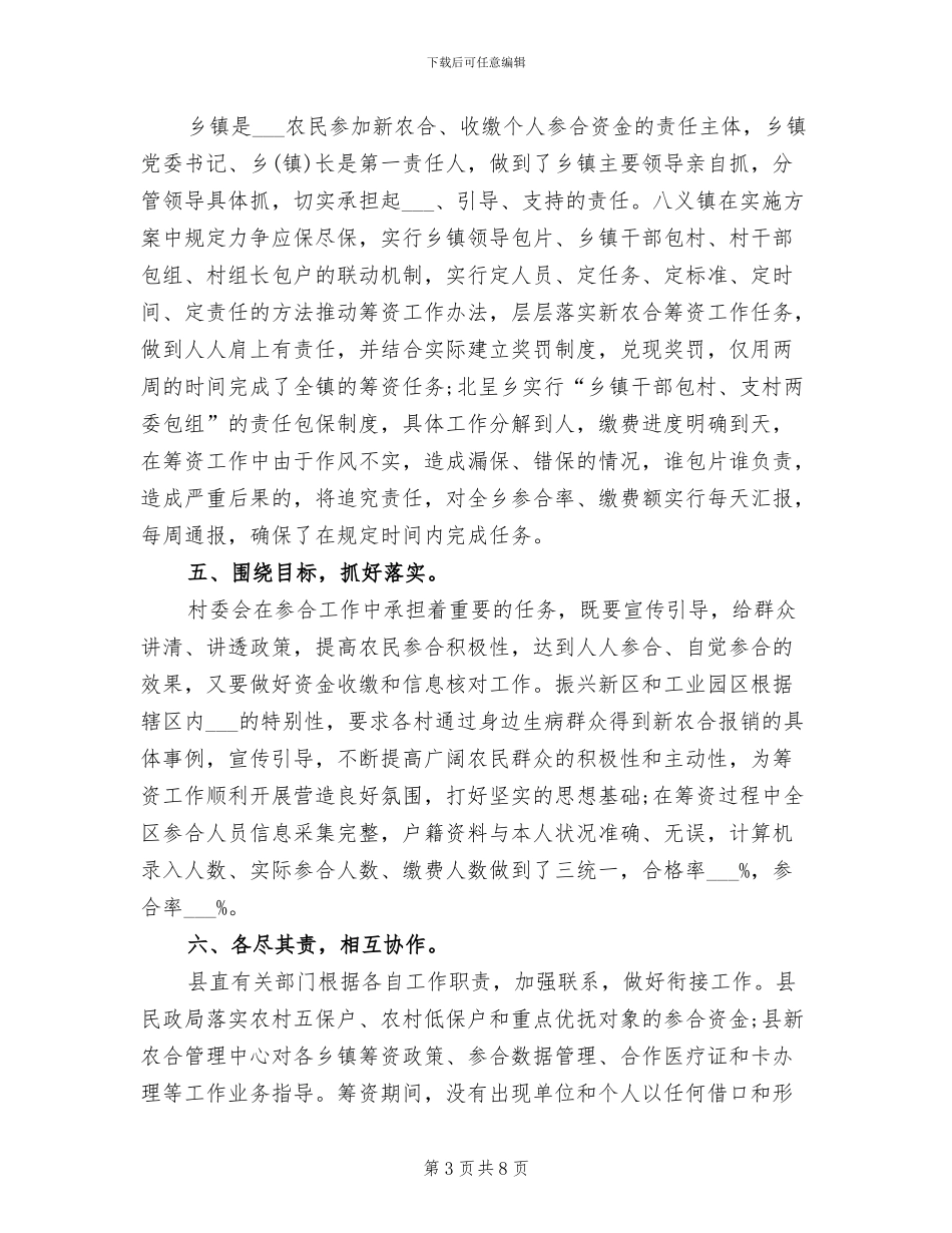 县新农合2024年终工作总结_第3页