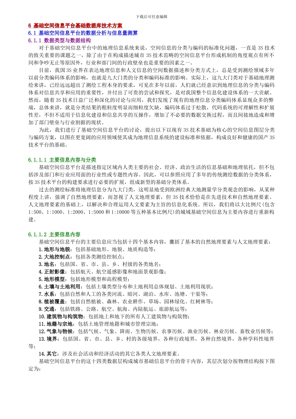 参考-空间信息平台基础数据库技术方案_第1页