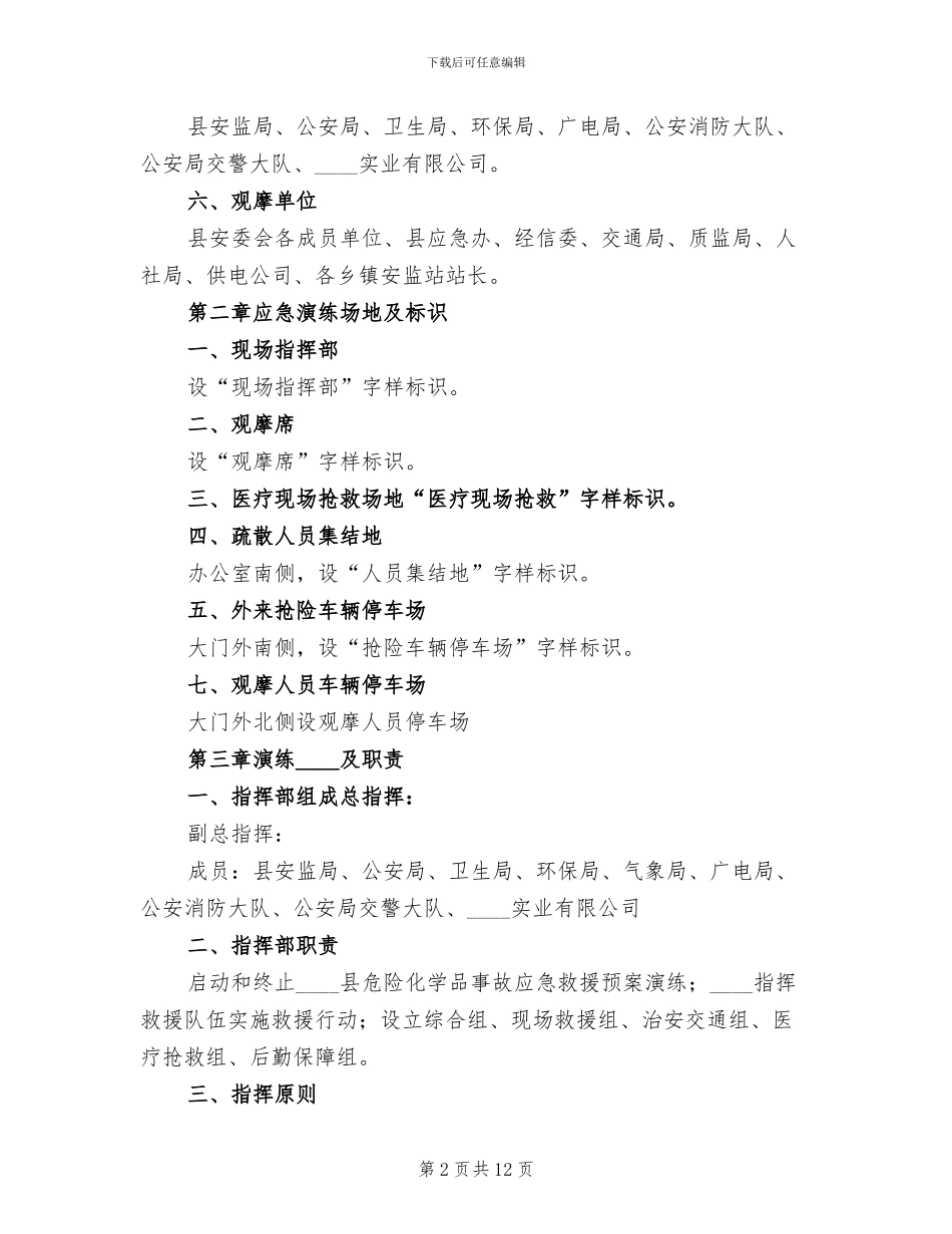 双氧水泄漏应急救援预案范文_第2页