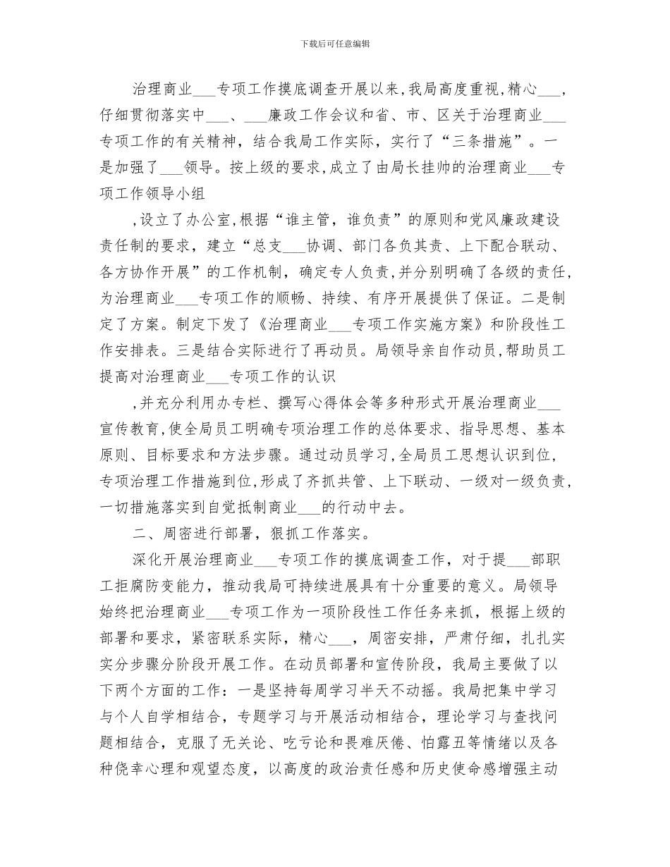 商业贿赂专项行动2024年工作总结_第3页