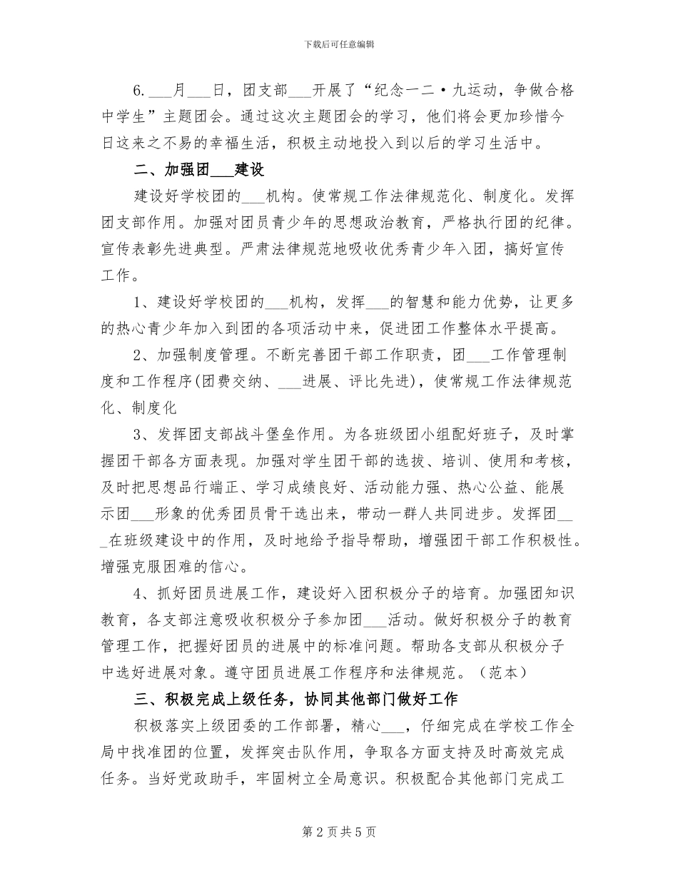 团委书记2024年终总结_第2页