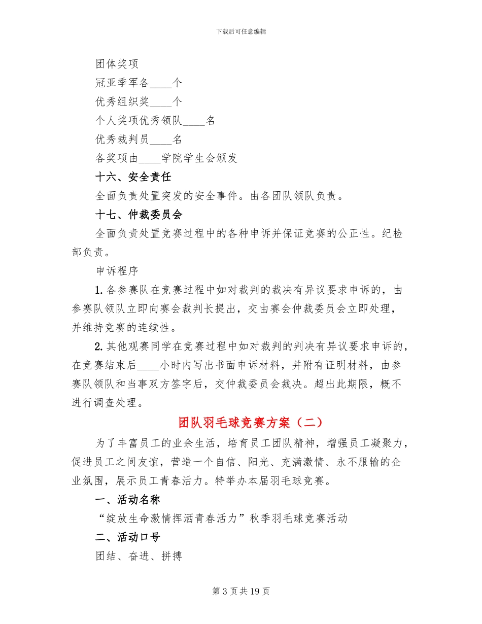 团队羽毛球比赛方案_第3页