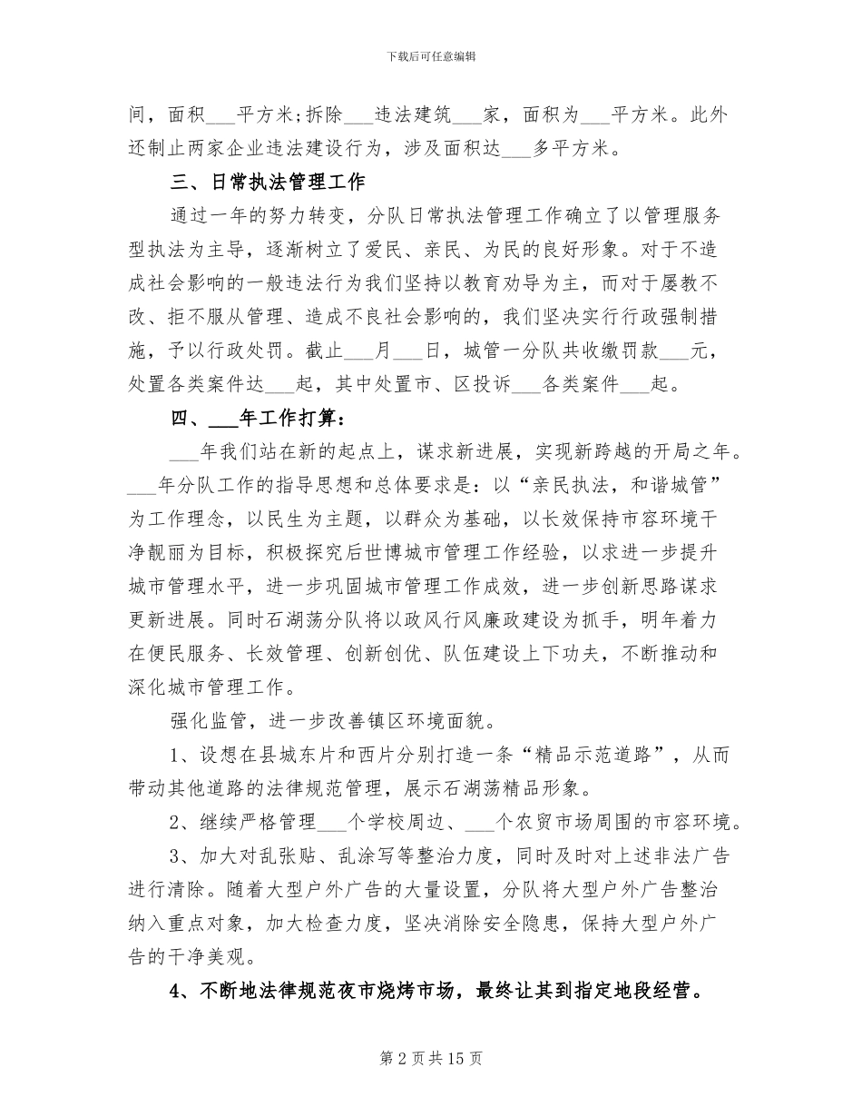 城管2024年终工作总结_第2页