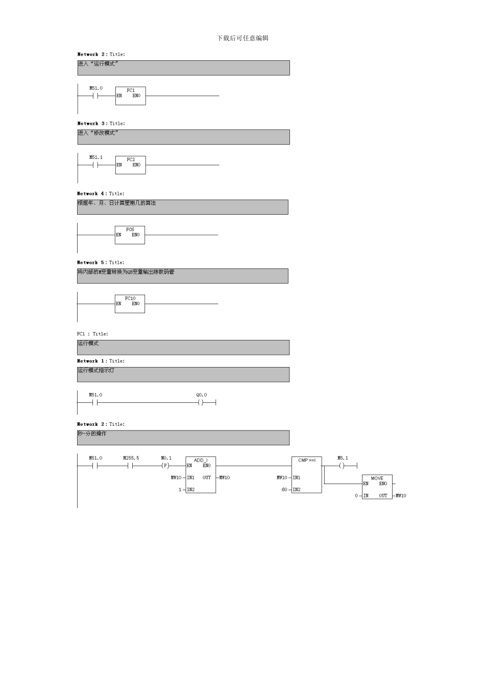 基于plc的万年历梯形图_第3页