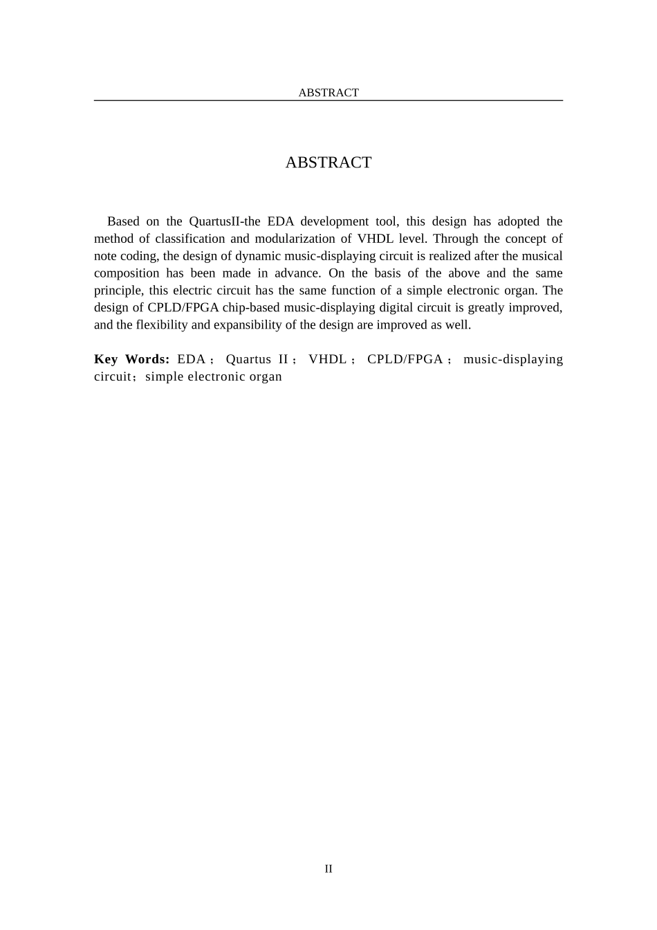基于VHDL的音乐播放器的设计_第2页
