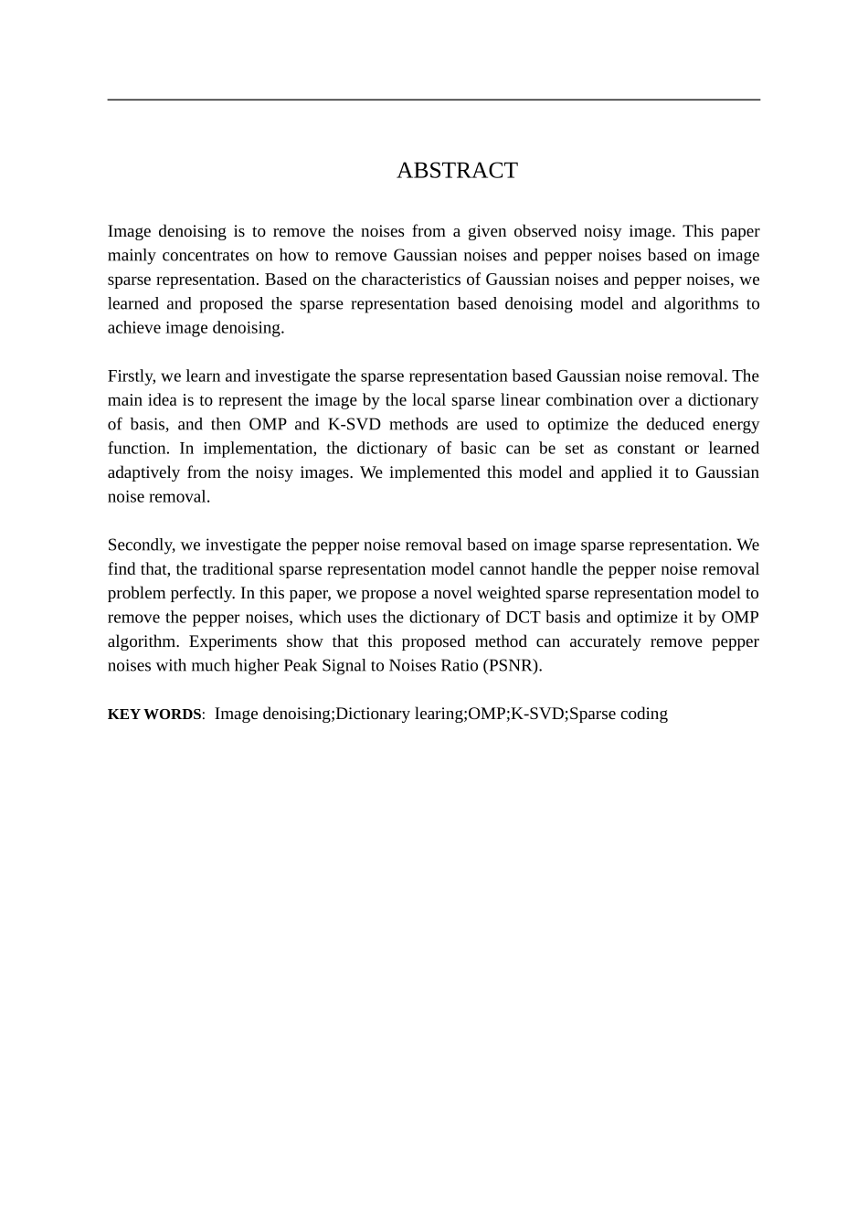 基于稀疏表达的图像恢复算法研究_第2页