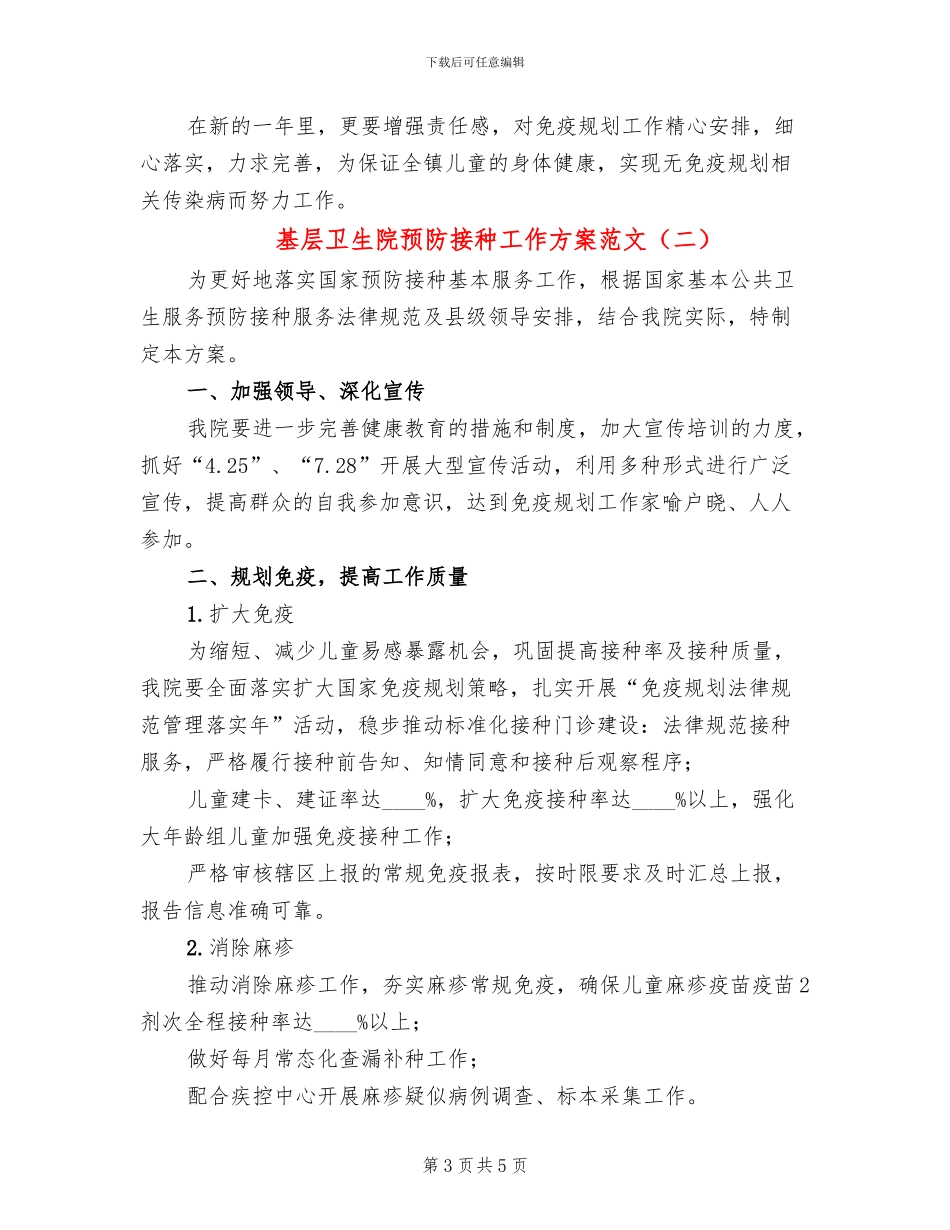 基层卫生院预防接种工作方案范文_第3页