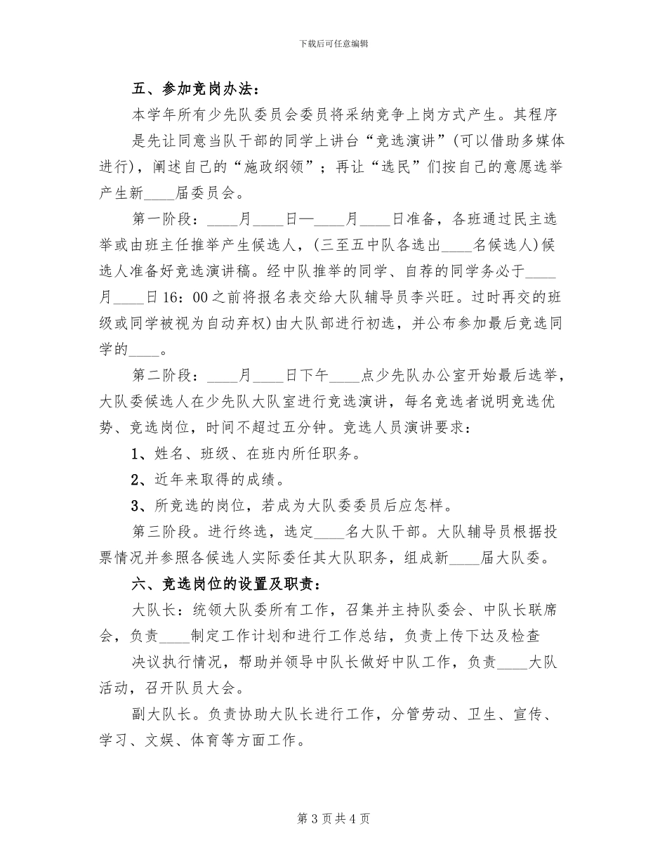 大队委评选方案(2篇)_第3页