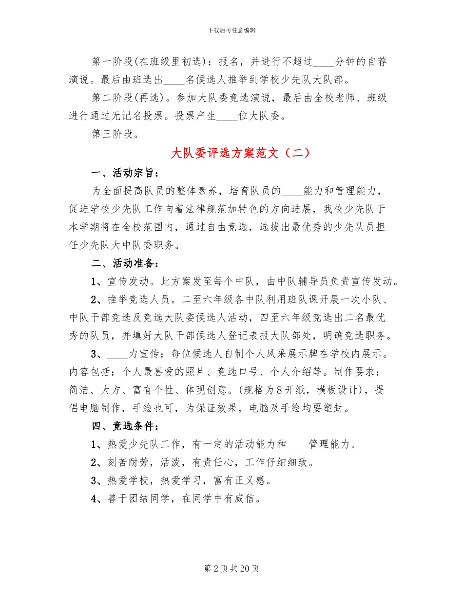大队委评选方案范文_第2页