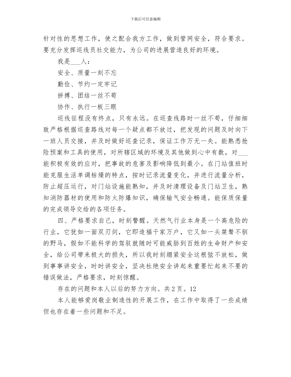 天然气2024年终工作总结_第2页