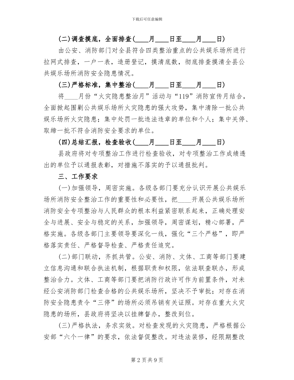 娱乐场所消防安全治理方案_第2页