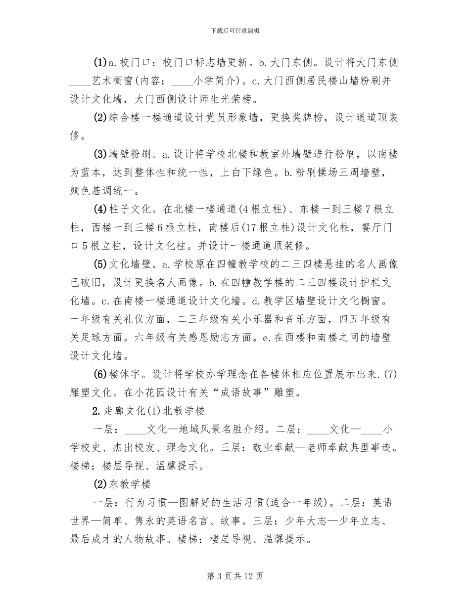 学校文化体育建设实施方案范文_第3页