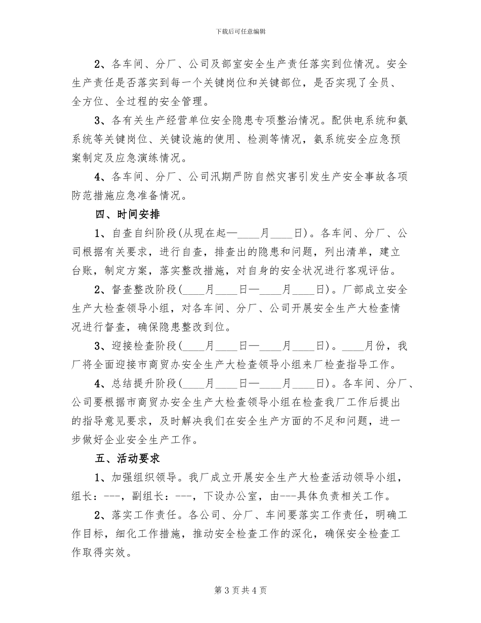 安全生产大检查活动方案_第3页