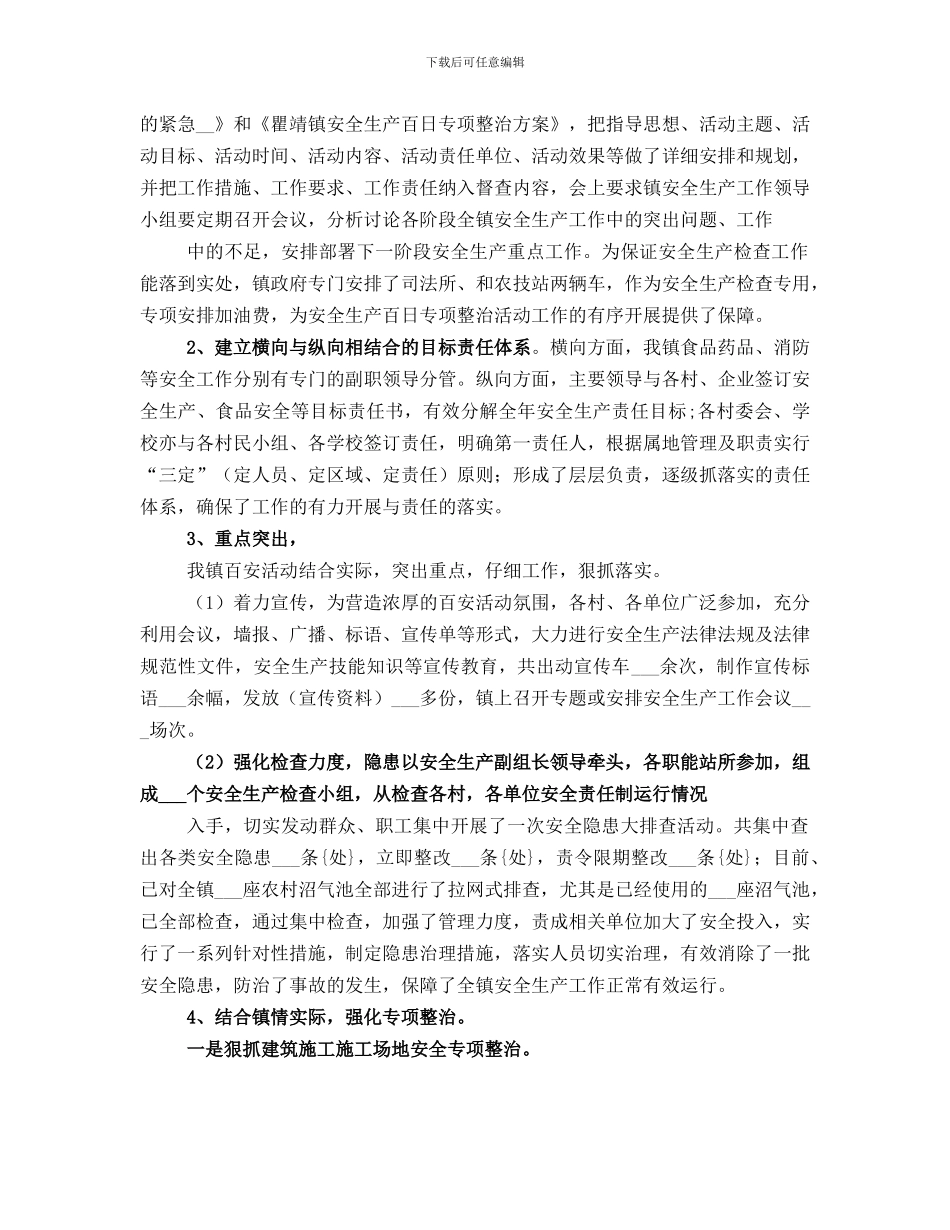 安全生产百日整治行动工作总结范文_第3页