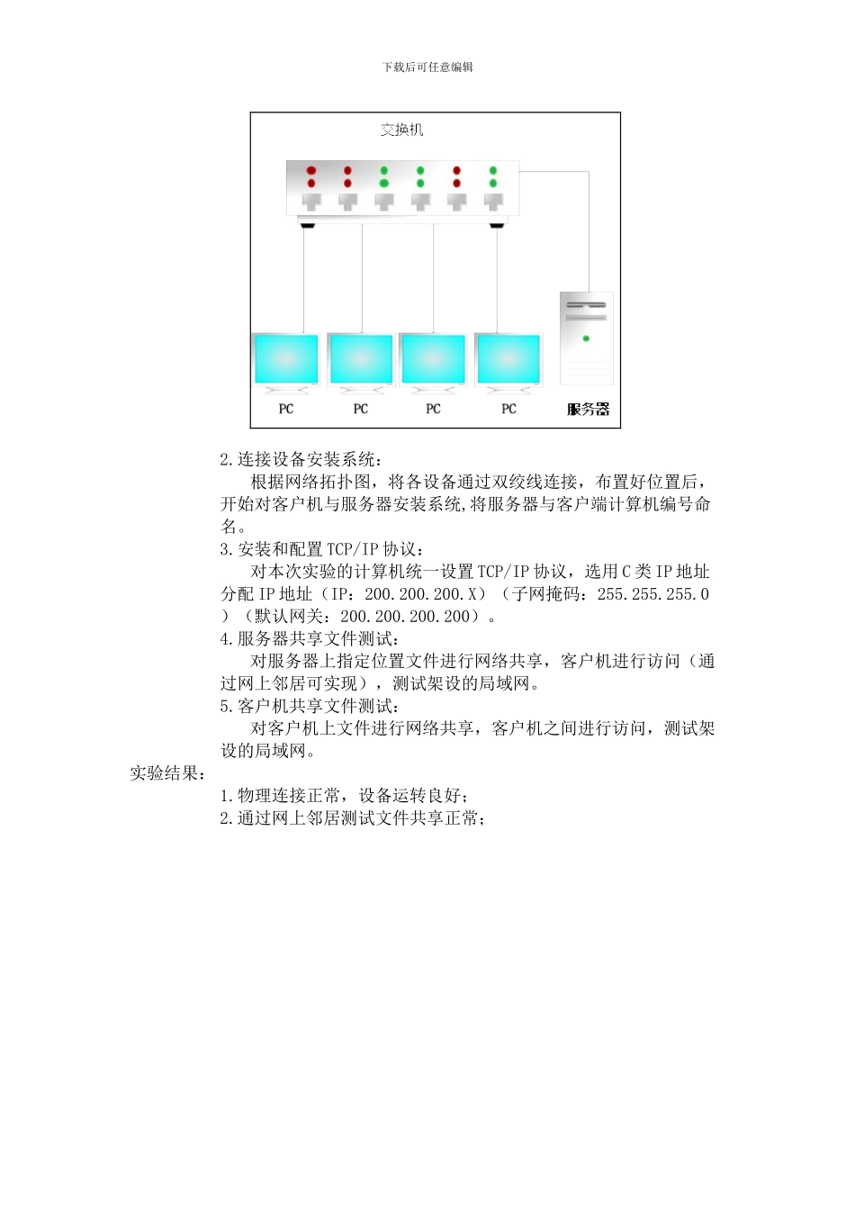 实验报告局域网组建_第2页